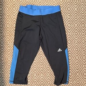 Adidas Grey and Blue Leggings